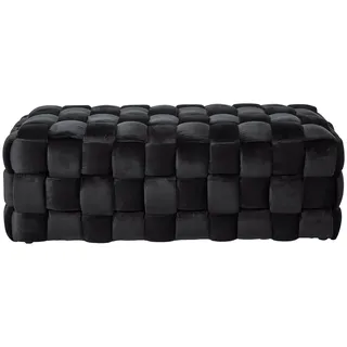 Jahnke Hocker Web Art L Samt 118 x 43 x 50 cm Schwarz
