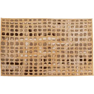 Kare Glitter Curtain Teppichläufer 170 x 240 cm Braun/Weiß