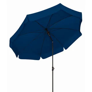 Doppler SUNLINE III Gartenschirm knickbarer Sonnenschirm rund blau Durchmesser 200cm