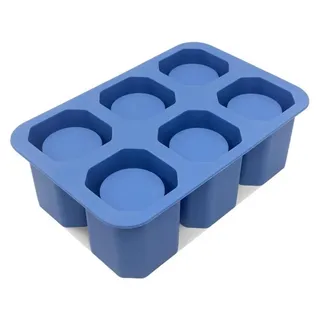 HENDI Shotglas Eiswürfelform, Erstellt 6 Shotglas-förmige Eiswürfel, Eiswürfelschaleeinfache, Eiskugelform, 125x190x(H)60mm, Silikon