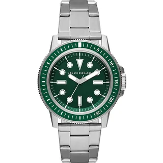 Armani Exchange Watch for Men, Quartz Three Hand Movement and 42 mm Case Size with Stainless Steel Strap