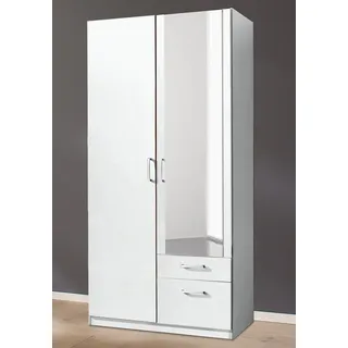Priess Drehtürenschrank Bilbao 94 x 193 x 54 cm Weiß