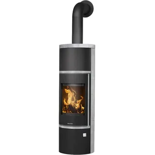 Oranier Corso W+ 2.0 Stahl Schwarz/Abdeckplatte Speckstein