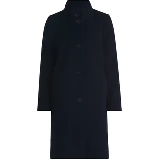 Wolljacke BETTY BARCLAY "Wollmantel mit Kragen", Damen, Gr. 40, blau (dunkelblau), Obermaterial: 53% Wolle mw. 26% Polyester PES. 21% Polyacryl PAN., Jacken Wolljacke