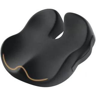 ProtoArc Sitzkissen Bürostuhl Orthopädisch, Ergonomisches Steißbeinkissen Memory Foam, Steißbein Sitzkissen mit Gleichmäßiger Druckverteilung, Steissbeinkissen Ganztägigen Komfort für Rollstuhl, Auto