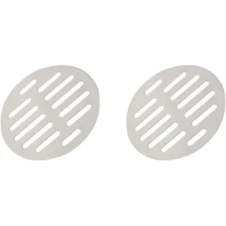 METALLIXITY 2Stk Rund Bodenabläufe Abdeckung (4") Edelstahl Duschabfluss Rost - für Möbel Reparatur Bad Küche Silber Ton
