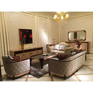 Couch Sofagarnitur 3+1 Sitzer Garnitur Design Modern Sofa Garnituren Sitz Neu - Rosa, Braun