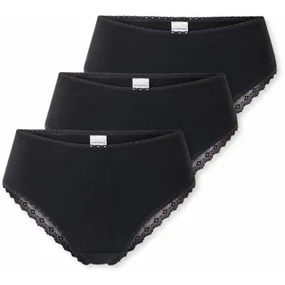 SCHIESSER Damen 3 PACK Brazilian Slip Unterwäsche mit Spitze - Modern Multipacks