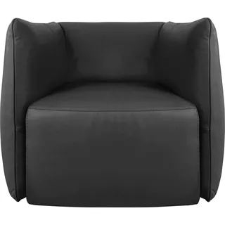 Egoitaliano Sessel »Ludo Loungesessel, Designsessel, Clubsessel, elegant und zeitlos« mit tollem Sitzkomfort, Solitärsessel schwarz