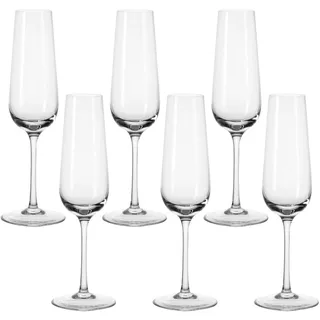 LEONARDO Sektglas »TIVOLI«, (Set, 6 tlg.), 210 ml, 6-teilig, farblos