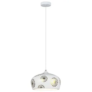 Rabalux 6050 Pendelleuchten Ginger E14 1x MAX 40 Metall Keramik weiß - Weiß