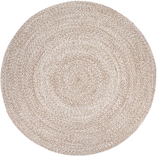 Paco Home Teppich »Viborg 595«, rund, 13 mm Höhe, Jute, Modern, Boho, Handgefertigter Natur-Teppich beige