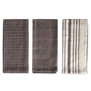home&you KüCHENHANDTUCH-SET Trini , Grau , Textil , 40x60 cm , Heimtextilien, Geschirrtücher & Schürzen, Geschirrtücher