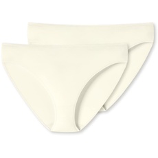 Schiesser Uncover Damen Tai-Slip 2-Pack - Off-White - Größe M