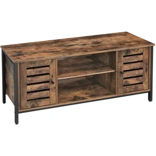 VASAGLE LTV43BX TV-Schrank 40 x 50 x 40 cm Braun/Schwarz Holz/Metall