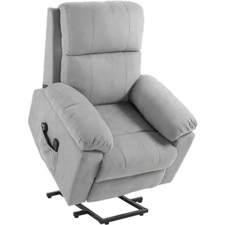 Homcom Fernsehsessel, Hellgrau, Textil, 1-Sitzer, Füllung: Schaumstoff, 99x103x89 cm, Wohnzimmer, Sessel, Polstersessel