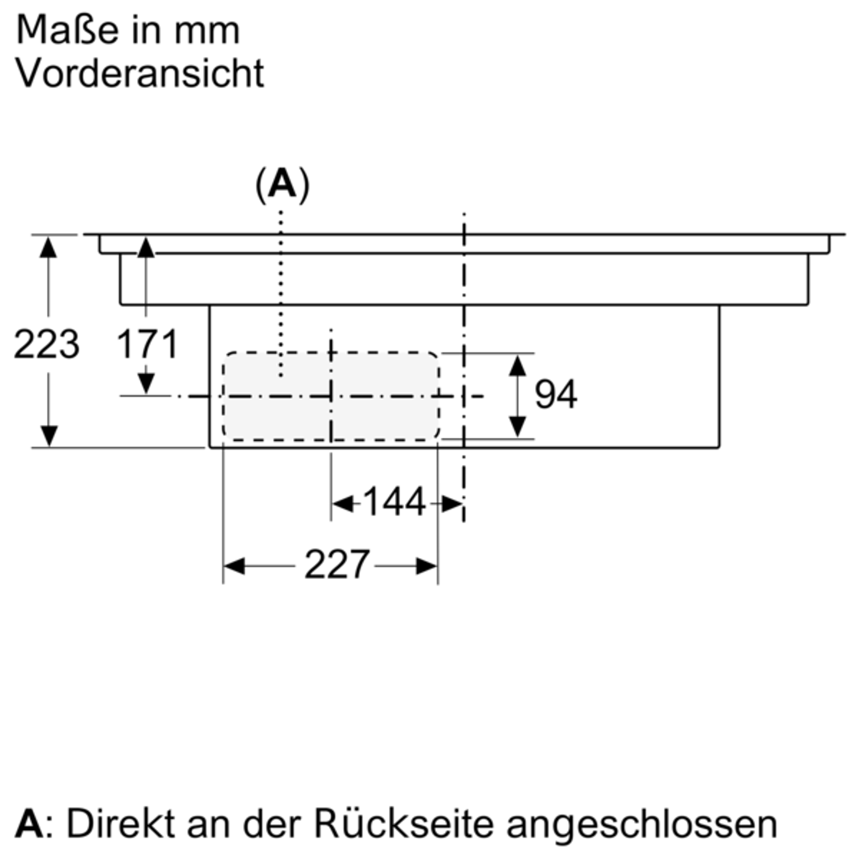 Bild von T48TD7BN2 Induktionskochfeld mit Kochfeldabzug Autark