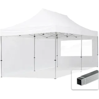 Faltpavillon Economy 3 x 6 m inkl. 2 Seitenteile weiß 59033