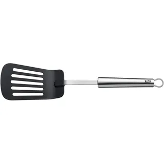 Silit Pfannenwender "Classic Line" für Antihaft-Kochgeschirr, hitzebeständig bis 260C, spülmaschinenfest, edelstahl, schwarz
