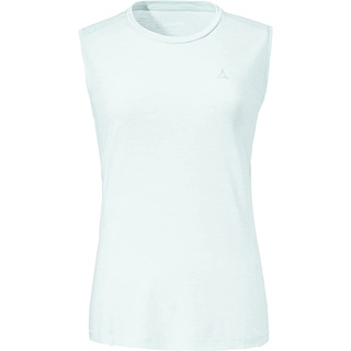 Schöffel Damen Top Vietas L, dünnes und leichtes Funktionsshirt für Frauen, elastisches und atmungsaktives Damen Shirt aus kühlendem Stoff, bright white, 46