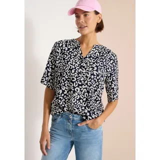 Cecil Druckbluse urban Dunkelblau XXL