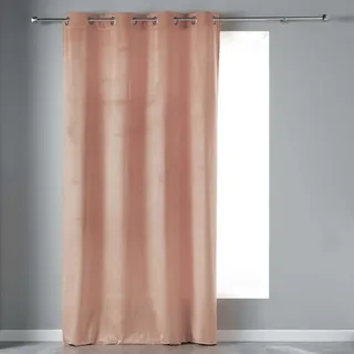 Douceur d'Intérieur, Ösenvorhang (140 x 240 cm) Velvetine Dragée, Velours