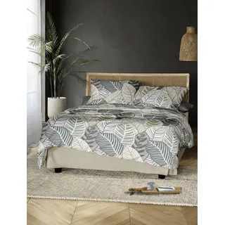 IRISETTE Bettwäsche Koala Biber B/L: 135x200 cm) - grün - BL 135x200 cm,