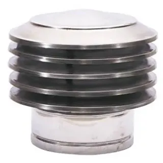 Lamellenhaube Lamellenaufsatz Lamellenabdeckung Lamellenhut Kamin Edelstahl Hut Schornsteinabdeckung Schornsteinaufsatz Schornsteinhut Kaminabdeckung Kaminaufsatz Kaminhut Kaminlamellenaufsatz (125mm)