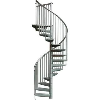 Minka Spindeltreppe Rondo Zink Plus Geschosshöhe bis 300 cm