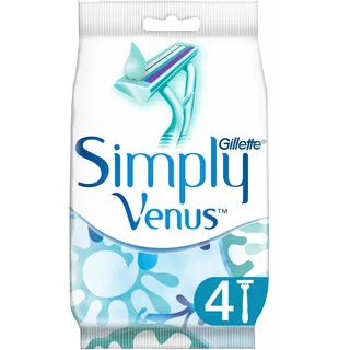 Gillette Simply Venus 2 Einwegrasierer für Damen, 4 Stück