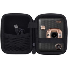 Aenllosi Hart Tasche Hülle für Fujifilm Instax Mini Link/Mini Link 2/Instax Mini LiPlay Smartphone Printer Drucker & Kamera (schwarz)