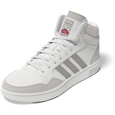 Bild Herren Hoops 3.0 Mid Lifestyle Basketball Classic Vintage Sneaker, FTWR White/Metal Grey/Grey one, 41 1/3