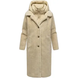 Wintermantel NAVAHOO "Wintermantel Teddyzauber 14", Damen, Gr. 3XL, beige, Obermaterial: 100% Polyester PES.  Obermaterial: Futter: 100% Polyester PES. 100% Polyester PES., Mäntel Wintermantel