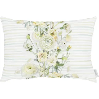 Dekokissen APELT "6402" Gr. 1, bunt (natur, grün, gelb, gemustert), B:35cm H:5cm L:50cm, Baumwolle, Dekokissen_Sitzkissen_Kissenhüllen, Dekokissen, Kissenhülle mit Füllung, 1 Stück