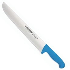 Arcos Serie 2900 - Metzgermesser Steakmesser - Klinge Nitrum Edelstahl 350 mm - HandGriff Polypropylen Farbe Blau