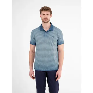 Poloshirt LERROS "Gestreiftes Poloshirt für Herren", Herren, Gr. S, blau (crispy blau), 100% Baumwolle, ohne Ausschnitt, Shirts Poloshirt