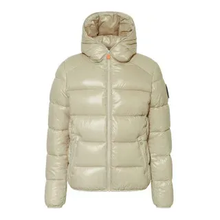 Save The Duck für Frauen/Mädchen. J31280B-LOVE21 Artie beiger Mantel (16años= 166cm), Lässig, Nachhaltig, Recyceltes Nylon, Kinderbekleidung