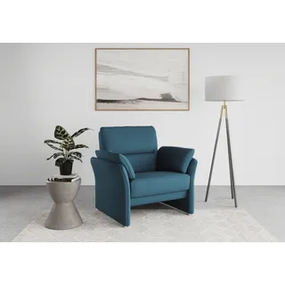 DOMO collection »Pina elegant und zeitloser Clubsessel, bequemer Cocktailsessel« Hoher Sitzkomfort, Microfaser hochflorig, petrol, blau