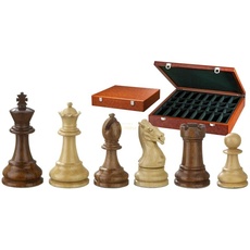 Bild 2255 - Schachfiguren Karl der Große, Königshöhe 95 mm, in Holzbox
