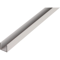 Alberts 472818 U-Profil | Aluminium, natur | 2000 x 20 x 20 mm