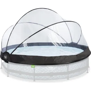 EXIT Pool Überdachung ECO ø366cm, Pool Dome, Universal, Pool-Zubehör, Wetterfest - Transparent