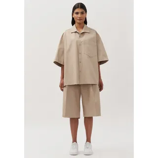 studio seidensticker Businesshemd Oversized Kurzarm Reverskragen Uni