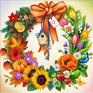 Diamond Painting Jahr (AJ 1617) A Picture of Rhinestones Sewing Accessories