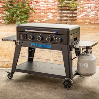 Gas-Grill Lift-off 4-Brenner Pit Boss Ultimate Plancha PB4BGD2 Blau-Schwarz Matt