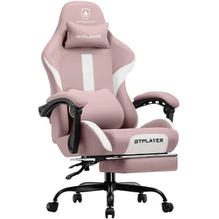GTPLAYER Ergonomisch Stoff Rosa