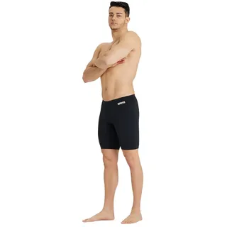 Arena Herren Mens Team Swim Solid Badehosen Jammer, Black-white, 9 EU
