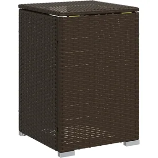 Propan-Tank-Verstecktisch Braun 40x40x60 cm Poly Rattan - Braun