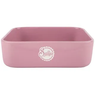 sallys Stoneware Ofenform - eckig - Ruby Rose - Klein