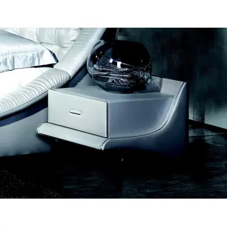 Design Nacht Tisch Tische Konsolen Schlaf Konsole Zimmer Kommode Leder Holz Neu - Weiß