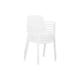 Mayer Stapelstühle myNUKE 2051 61 weiß Kunststoff, 4 St.